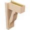 Ekena Millwork 6-in W x 12-in D x 20-in H Funston Block Rough Cedar Woodgrain TimberThane Outlooker, Primed Tan OUTUR060X12X20FST44RCPR - alternate 5